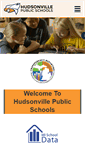 Mobile Screenshot of hudsonvillepublicschools.org